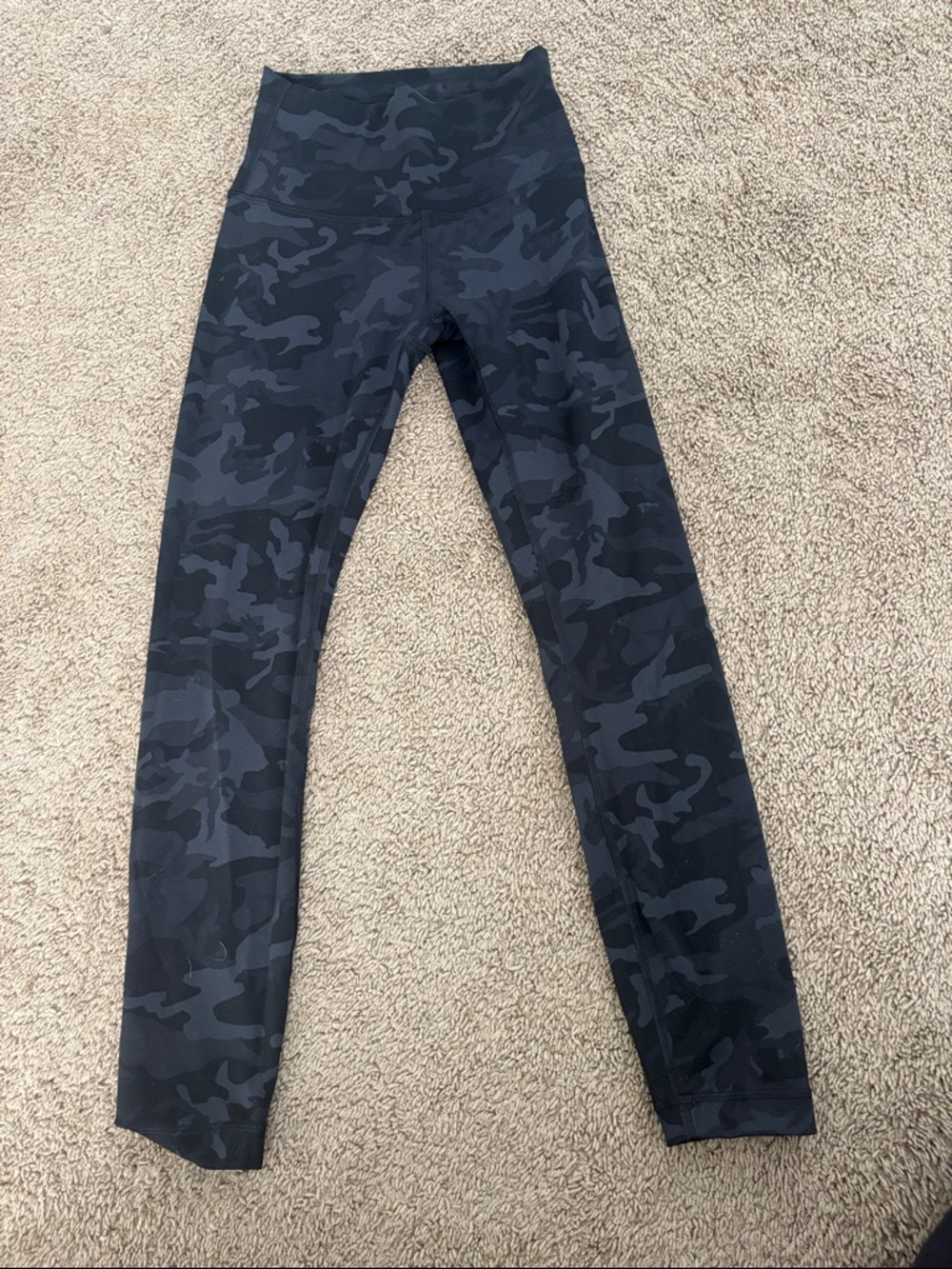 lululemon athletica Black & Charcoal Camo High-Rise Leggings